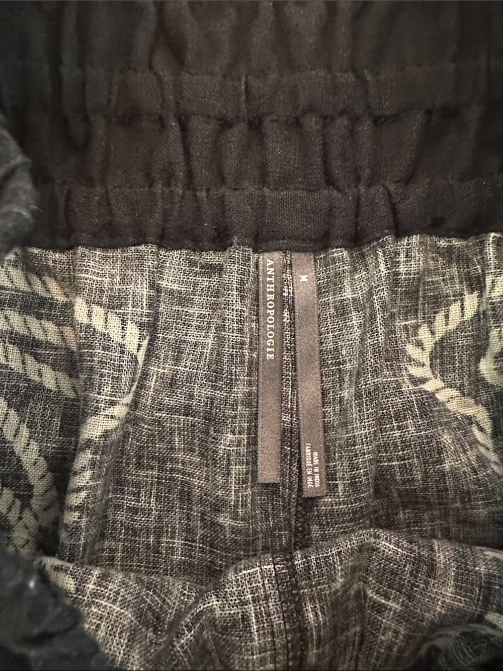 Anthropologie Two piece- Set linen with Cream Embroidery - Picture 6 of 7